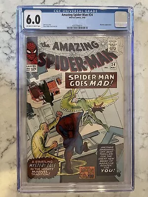 Buy Amazing Spider-Man 24 5/65 Marvel Comics CGC 6.0 • 154.17£