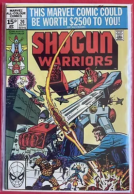 Buy Shogun Warriors #20 (1980) Fantastic Four App Marvel Comics UK Price Variant • 5.95£