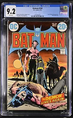 Buy Batman #244 CGC 9.2 (1972) Iconic Neal Adams Cover Ra's Al Ghul Talia DC NM- • 514.78£