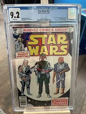 Buy Star Wars #42 Key CGC 9.2 Newsstand 1st Appearance Boba Fett Marvel Comics 1980 • 259.84£