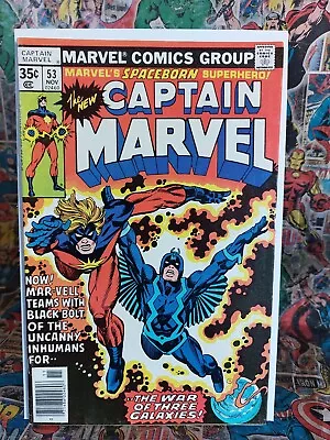 Buy Captain Marvel #53 VF+ High Grade Black Bolt Inhumans • 6.95£