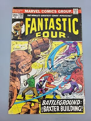 Buy Fantastic Four Vol 1 #130 Jan 1973 Battleground The Baxter Building Marvel Comic • 12.06£
