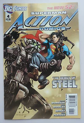 Buy Action Comics #4 - New 52 Superman 1st Printing - DC Comics Feb 2012 F/VF 7.0 • 4.25£