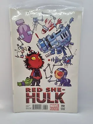 Buy Marvel Comics RED SHE-HULK #58 Skottie Young Variant Cover • 29.99£