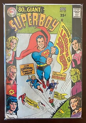 Buy Superboy #147 DC Legion Origin 2.0 G Tape On Spine + Missing Rear Cover (1968)  • 6.36£