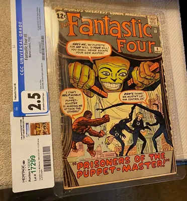 Buy Fantastic Four 8 Formerly CGC 2.5 Unrestored Still In Sealed Plastic/Out Of Slab • 138.53£