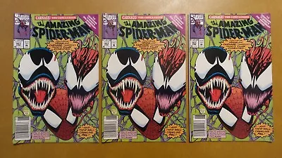 Buy The Amazing Spider-Man #363 Lot Of 3 Newsstand 3rd Appearance Of Carnage • 21.61£