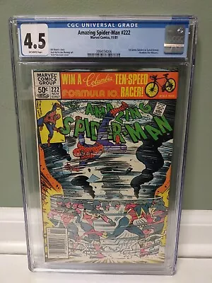 Buy Amazing Spider-Man #222 CGC 4.5  Marvel Comics  1981 **FREE SHIPPING** 🇺🇸🇺🇸 • 35.58£