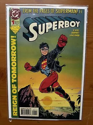 Buy Superboy #1 (1994) Reign Of Tomorrow - Direct Edition DC Comics • 1£
