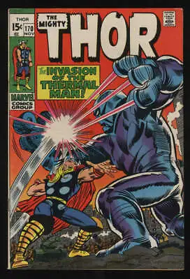 Buy Thor #170 VG+ 4.5 CR/OW Pgs Mighty SA Silver Age Marvel • 15.81£