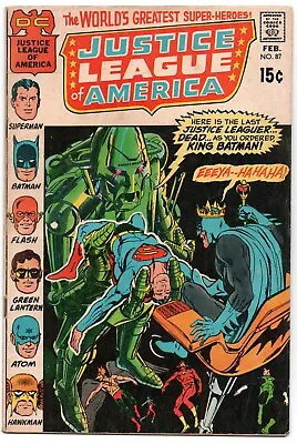 Buy Justice League Of America #87 (1971) Neal Adams Cover - DC Comics • 7.29£