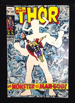 Buy The Mighty Thor #169 Origin Of Galactus - Jack Kirby (Marvel Comics, 1969) VG • 55.34£