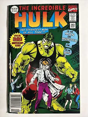 Buy Incredible Hulk 393 Foil Cover #1 Homage Newsstand Variant Dale Keown 1992 HTF • 10.27£