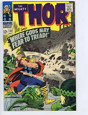 Buy Thor #132 Marvel 1966 '' Where Gods May Fear To Tread ! '' • 199.88£