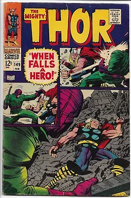 Buy Thor #149~ 1968 Silver Age ~Marvel Comics~ FN-  ~Medusa Origin & Others ~Charity • 27.80£