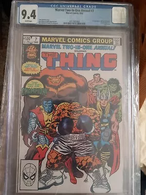 Buy Comic Marvel Two In One Annual, The Thing #7 Nm 9.4 Cgc , 1st App. Of Champion • 19.99£