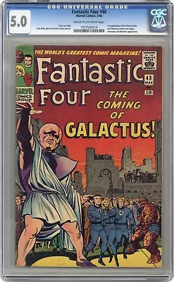 Buy Fantastic Four #48 CGC 5.0 1966 1057543014 1st App. Galactus, Silver Surfer • 1,695.12£