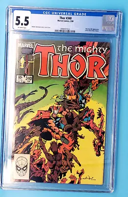 Buy ⚡️Thor #340 CGC 5.5⚡️THE PERFECT ADDITION TO ANY COMIC BOOK COLLECTION!⚡️THOR⚡️ • 23.64£