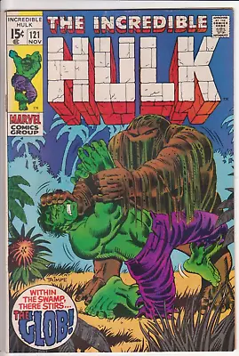 Buy The Incredible Hulk #121, Marvel Comics 1969 VF- 7.5 1st Glob. Roy Thomas Begins • 51.24£