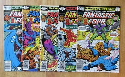 Buy Lot Of 5 FANTASTIC FOUR (1979): #206, 207, 208, 212, 213 *2 Newsstand!* (VF/NM) • 22.82£