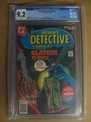 Buy DC Batman Detective Comics #478 CGC 9.2 White Pages Clayface By Marshall Rogers • 59.27£