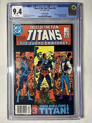 Buy Tales Of The Teen Titans 44 CGC 9.4 1st App Nightwing Newsstand Key DC Comic • 144.62£