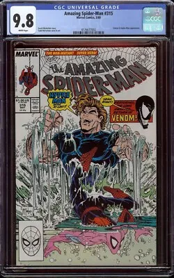 Buy Amazing Spider-Man # 315 CGC 9.8 White (Marvel, 1989) Todd McFarlane Cover & Art • 200.15£