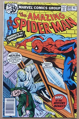 Buy The Amazing Spider-man #189, Great Cover Art, High Grade Vf/nm. • 20£