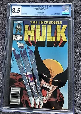 Buy Incredible Hulk 340 CGC 8.5 *Newsstand* Wolverine  • 173.93£