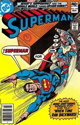 Buy Superman #345 FN- 5.5 1980 Stock Image Low Grade • 2.61£