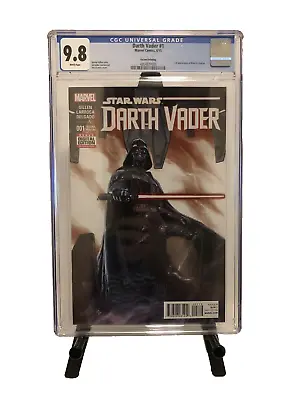 Buy Darth Vader #1 CGC 9.8 (NM/MT) 2nd Print / 1st Appearance Black Krrsantan 2015 • 60.32£
