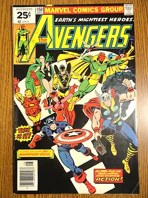 Buy Avengers #150 Perez Cover Stan Lee Key Kirby Iron Man Thor 1st Print Marvel MCU • 20.12£
