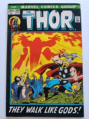 Buy Thor 1972 #203 Marvel They Walk Like Gods • 11.91£