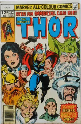 Buy Thor (1962) # 262 UK Price (5.0-VGF) Pen Mark On Cover 1977 • 6.75£
