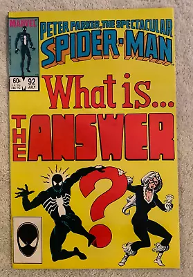 Buy Peter Parker The Spectacular Spider-Man #92 Marvel 1984 - Black Cat Appearance • 7.20£