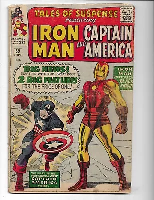 Buy Tales Of Suspense 59 - G- 1.8 - 1st Jarvis - Captain America - Iron Man (1964) • 35.75£