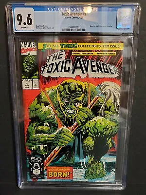 Buy Toxic Avenger 1 CGC 9.6,  White Pages,  Marvel Comics 1991, Movie Buzz! • 163.20£