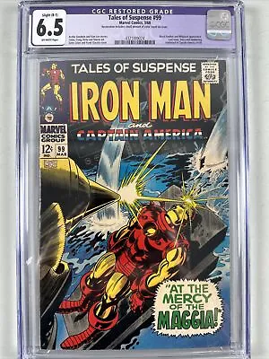 Buy Tales Of Suspense #99 Silver Age 1968 CGC FN+ 6.5 B-1 Iron Man Final Issue • 75.95£
