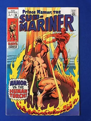Buy Sub-Mariner #14 VFN (8.0) MARVEL ( Vol 1 1969) 1st Silver Age App Toro (2) • 49£