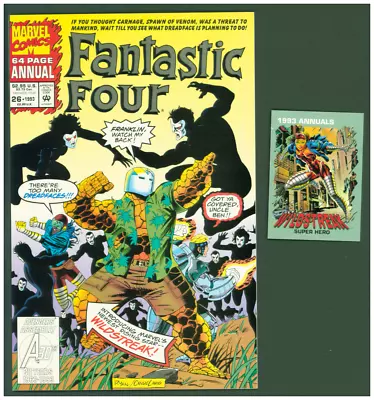 Buy Fantastic Four Annual #26 VF Marvel Comics 1993  With Trading Card • 2.38£