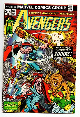 Buy Avengers #120 - Zodiac - Captain America - Iron Man - 1974 - (-VF) • 7.90£