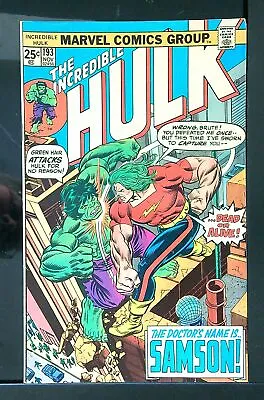 Buy Incredible Hulk (Vol 2) # 193 (VryFn Minus-) (VFN-)  RS004 Marvel Comics AMERICA • 23.99£