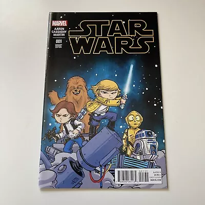 Buy Star Wars #1 Skottie Young Variant Cover Marvel Comics Disney Luke Han Solo 2015 • 20£
