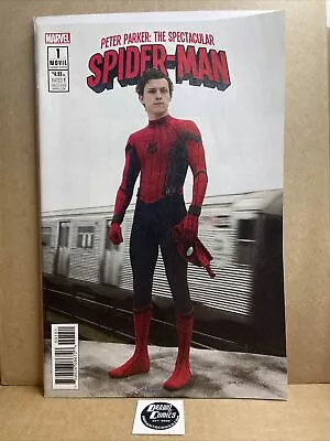Buy Spectacular Spider-Man #1 2017 Tom Holland Movie Photo Variant Cvr Near Mint • 71.69£