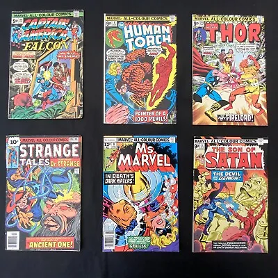Buy Marvel Comic Bundle.1974-7.Cpt.America/Thor/Dr Strange/Human Torch.Job Lot • 20£