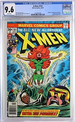 Buy X-MEN #101 1976 CGC 9.6 WHITE PAGES ORIGIN & 1st PHOENIX • 1,647.58£