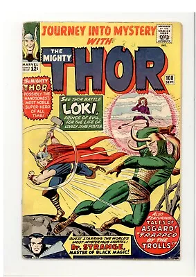 Buy Journey Into Mystery 108 Lower Grade Thor Vs. Loki 1964 • 31.53£