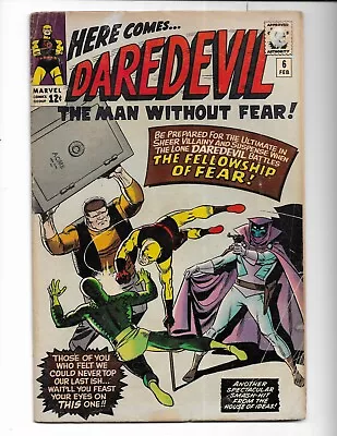 Buy Daredevil 6 - Vg 4.0 - 1st Appearance Of Mister Fear - Karen Page (1965) • 87.95£