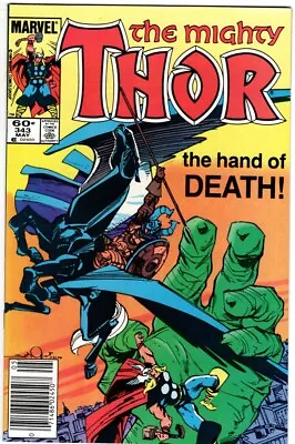 Buy THOR #343 Walt Simonson Marvel USA May 1984 Death Of Fafnir • 7.72£