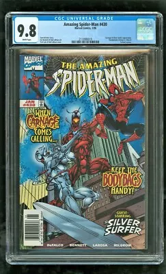 Buy Cgc 9.8 Amazing Spider-man #430 Newsstand Marvel Comics 1998 Carnage Appearance • 788.36£